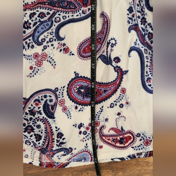 Cotton On XS Paisley Print Purple/Blue Mini Strappy Dress - Picture 11 of 12